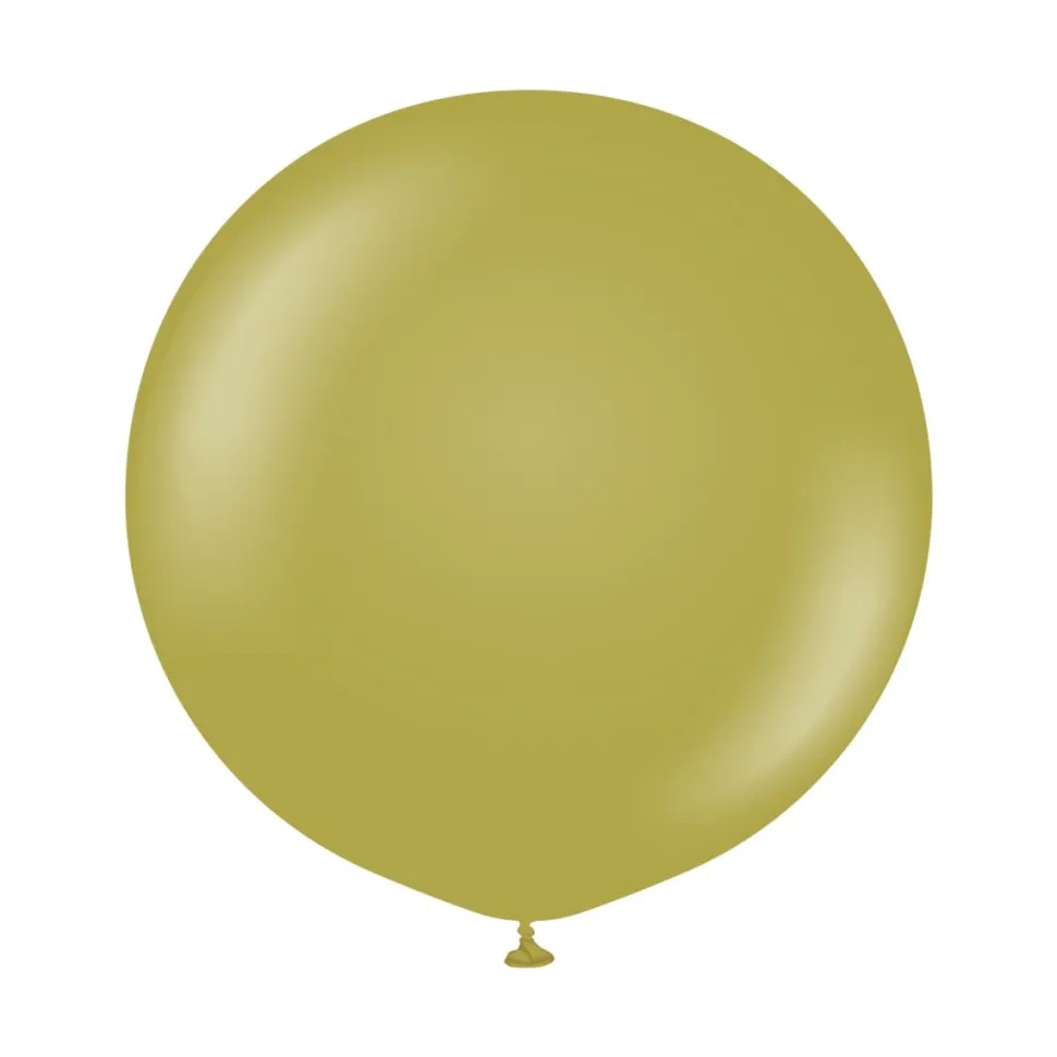 Premium Latexballonger Olivgröna 60 cm 2-pack