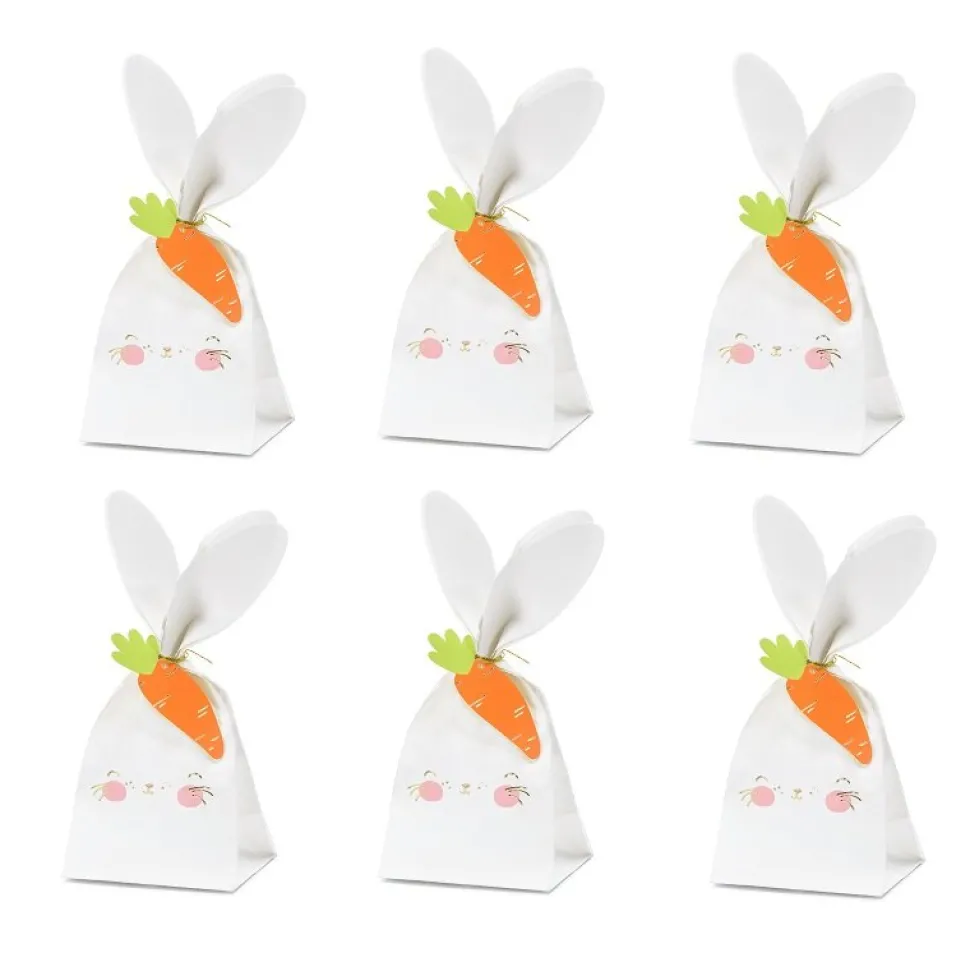 Påskhare Presentpåsar 6-pack