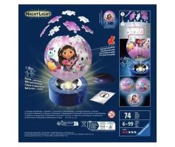 Ravensburger 3D Pussel - Gabby's Dollhouse Nattlampa 72 bitar