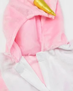 Rosa Enhörning Baby Cape Maskeraddräkt 1-4 år