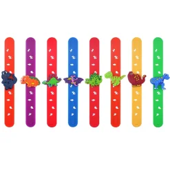 Snap-on armband med dinosauriemotiv
