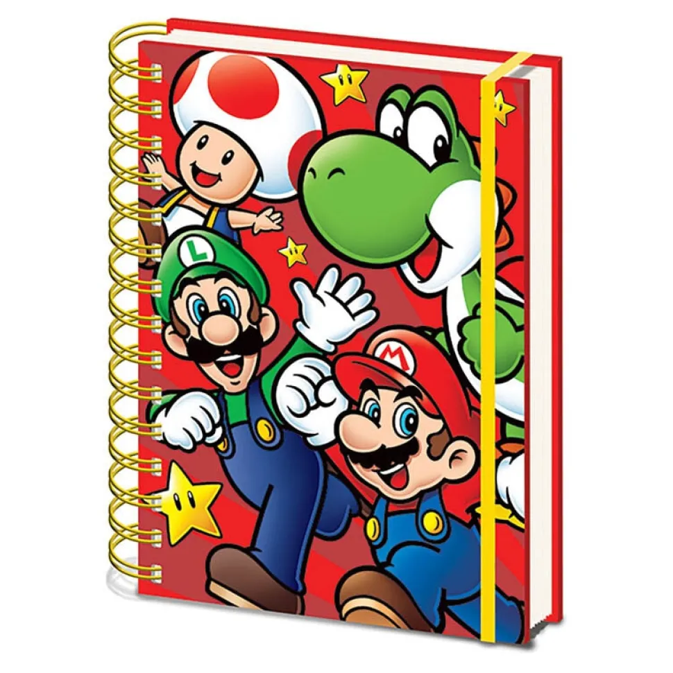 Super Mario Bros Anteckningsbok A5