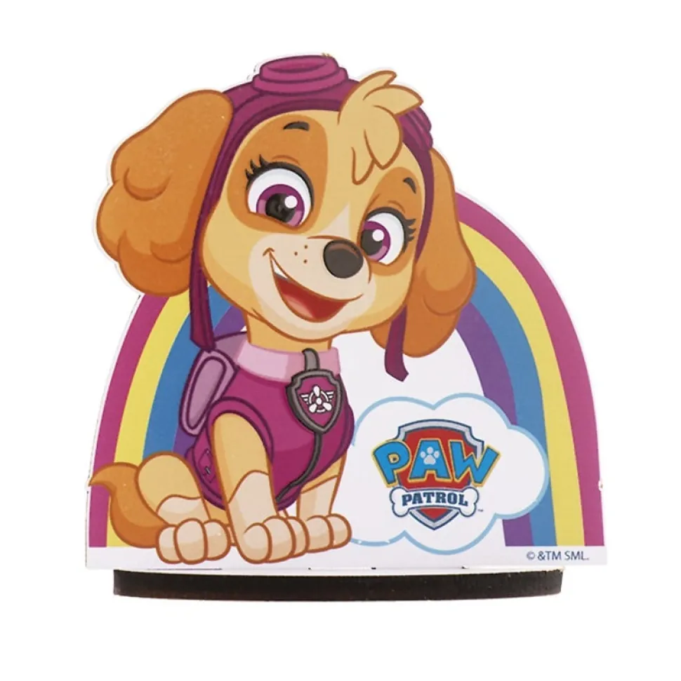 Tårtdekoration i trä - Paw Patrol Skye 12 cm