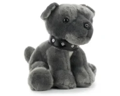 Wild Life Grå Bullterrier Gosedjur 28 cm